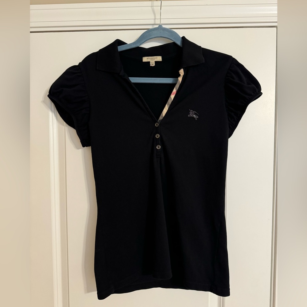 Burberry Ruffle Sleeved Polo